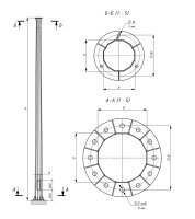 Силовая фланцевая (чертеж на 12 отверстий)