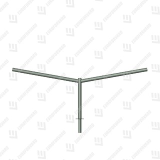 Однорядный двухрожковый угловой (ракурс 1)