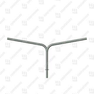 Однорядный двухрожковый радиусный (ракурс 1)