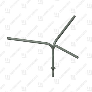 Однорядный трехрожковый радиусный (ракурс 2)