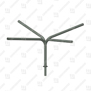 Однорядный четырехрожковый радиусный (ракурс 1)