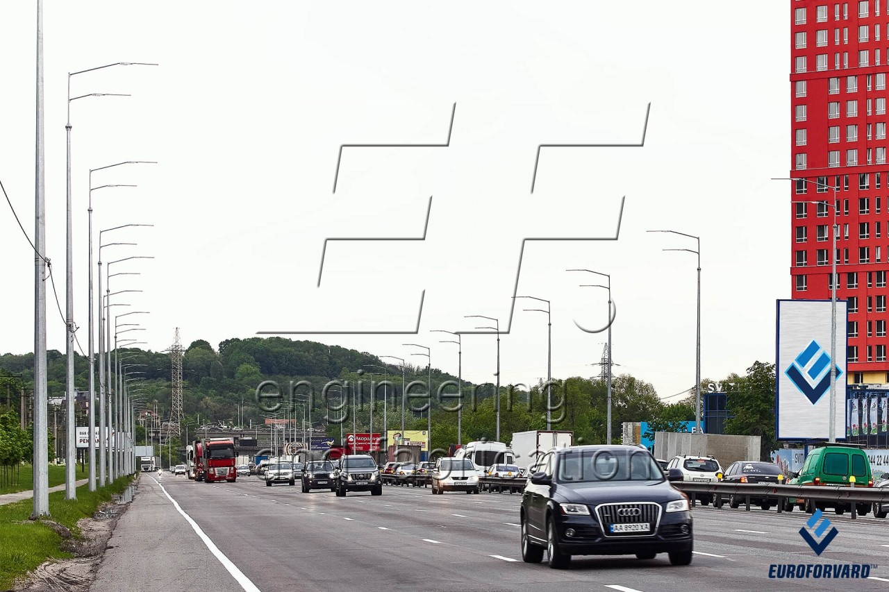 Силовые опоры освещения, многогранные опоры