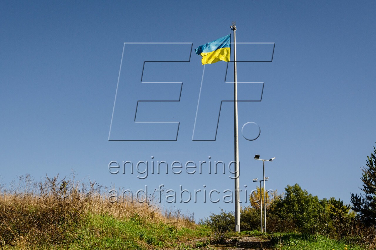 Флагшток багатогранний металевий