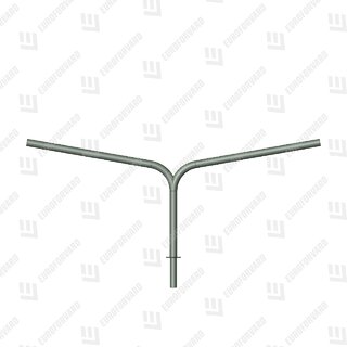 Однорядный двухрожковый радиусный (ракурс 1)