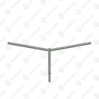 Однорядный двухрожковый угловой (ракурс 1)