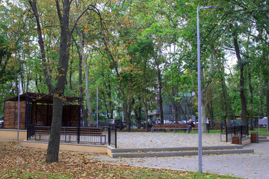 Park lighting in Odessa