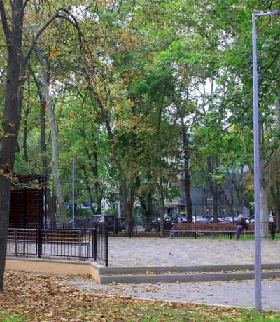 Освещение сквера г.Одесса