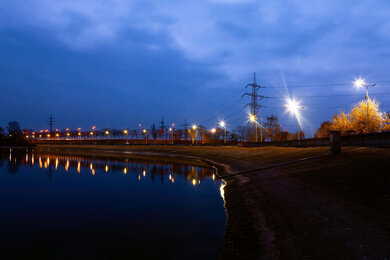 Lighting of Vyshgorod embankment